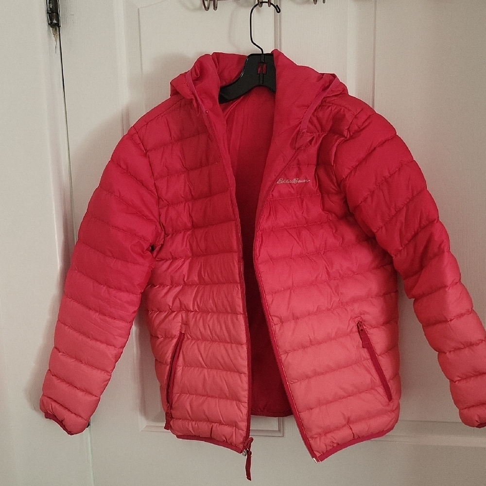 Eddie Bauer Girls Reversible Down Puffer Jacket